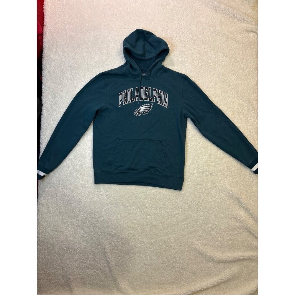 Philadelphia Eagles Hoodie Green NFL Football Pullover Sweatshirt Men's Medium